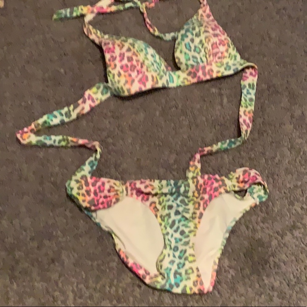 Rainbow Leopard Print Bikini by Victoria’s Secret